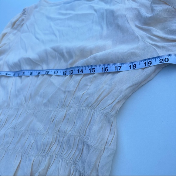 Sophie Rue, Cream Cropped Bustier Blouse, Size Medium - Picture 7 of 7